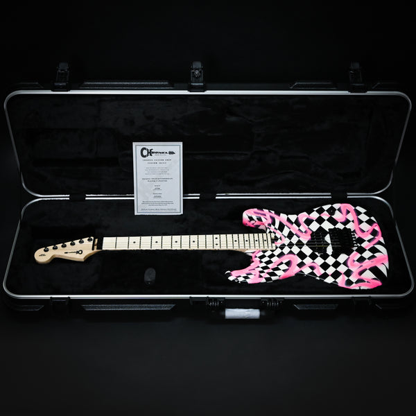 Charvel Custom Shop USA Special Edition San Dimas 1H w/ Floyd Rose- Blood Bath by Mike Eshelman 2024 (C17046)