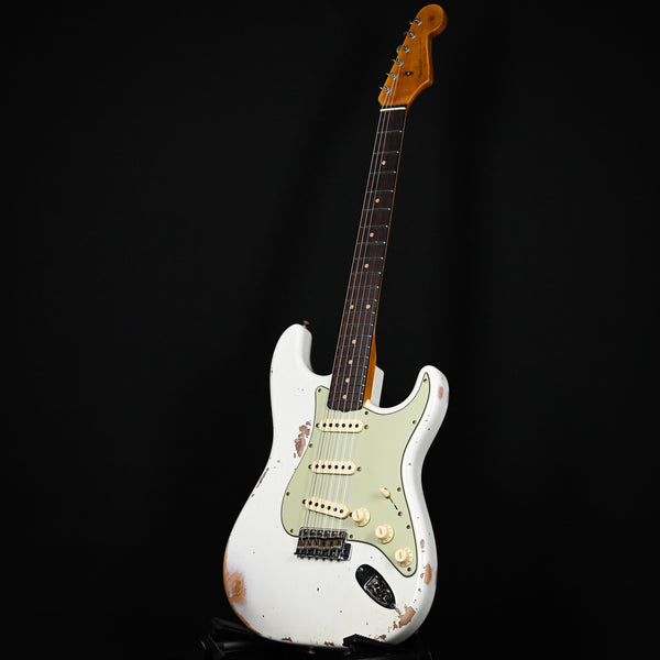 Fender Custom Shop '62 Stratocaster Heavy Relic- Aged Olympic White 2025 (CZ582091)