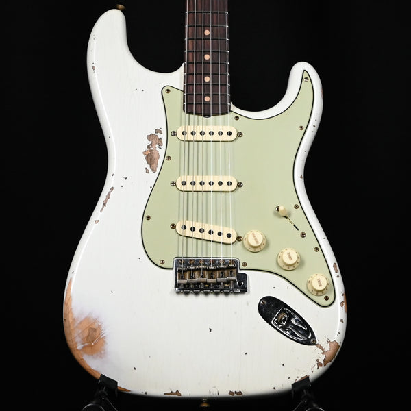 Fender Custom Shop '62 Stratocaster Heavy Relic- Aged Olympic White 2025 (CZ582091)