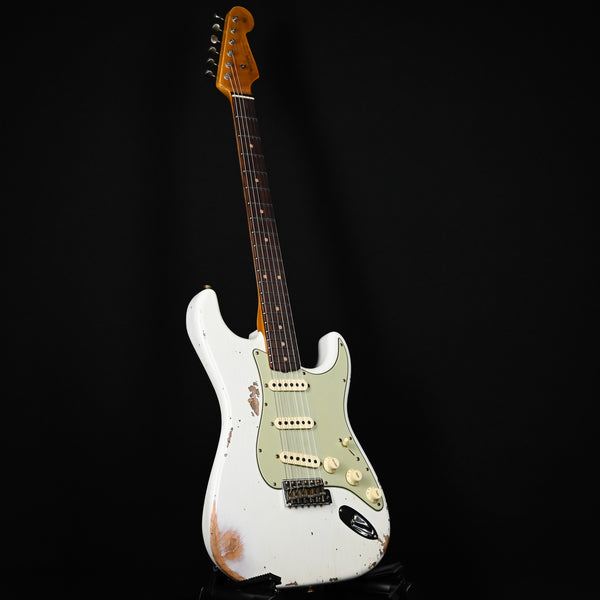 Fender Custom Shop '62 Stratocaster Heavy Relic- Aged Olympic White 2025 (CZ582091)