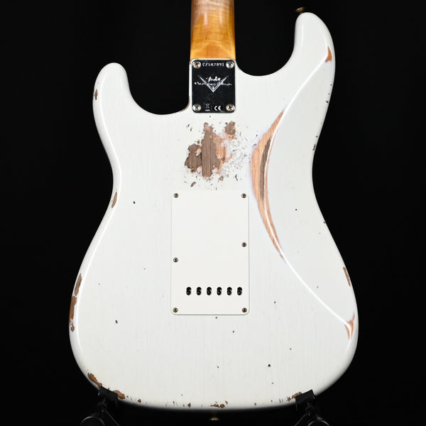 Fender Custom Shop '62 Stratocaster Heavy Relic- Aged Olympic White 2025 (CZ582091)