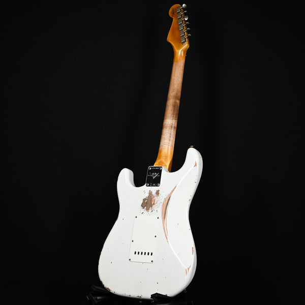 Fender Custom Shop '62 Stratocaster Heavy Relic- Aged Olympic White 2025 (CZ582091)