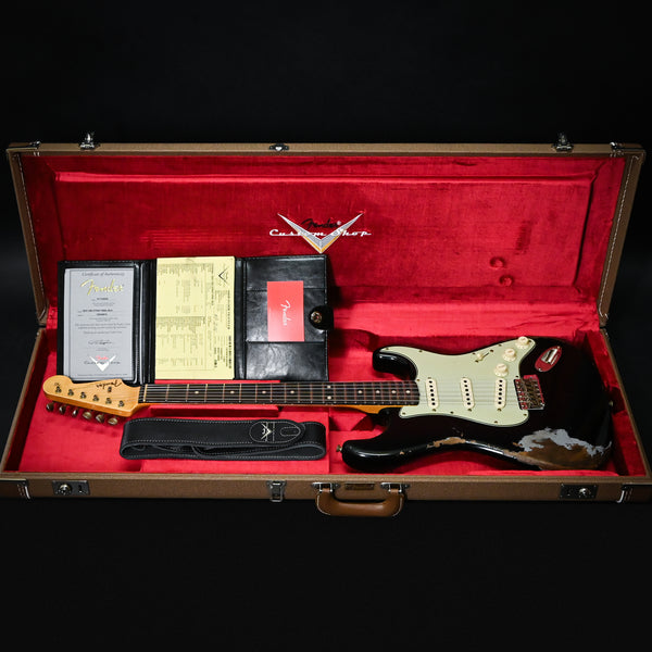 Fender Custom Shop Limited Edition 1962 Stratocaster w/ Handwound 60/63 Pickups, Heavy Relic- Black 2026 (CZ589673)