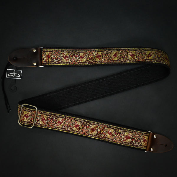 PRS 2" Retro Deluxe Jacquard Guitar Strap - Burgundy