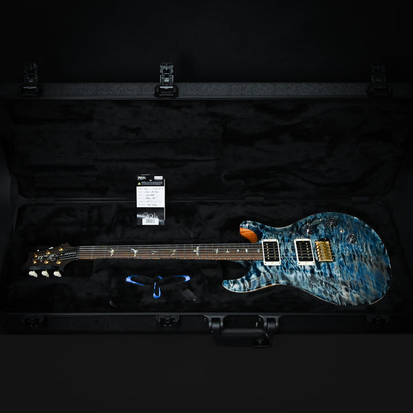 PRS Custom 24 Piezo Wood Library w/ 10-Top, Brazilian Rosewood, & DMO Pickups- Faded Blue Jean 2025 (0409884)