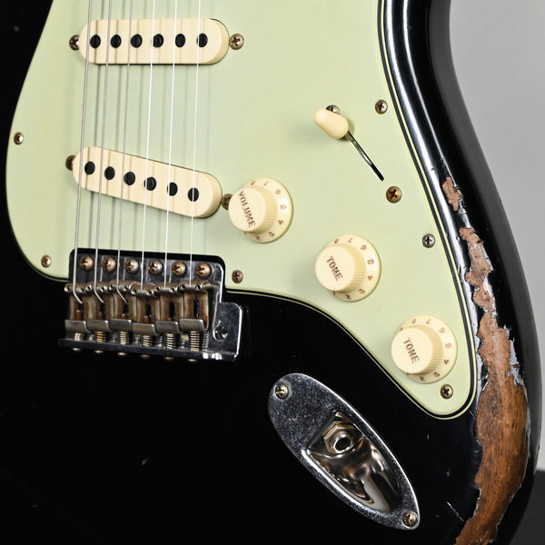 Fender Custom Shop Limited Edition 1962 Stratocaster w/ Handwound 60/63 Pickups, Heavy Relic- Black 2026 (CZ589673)