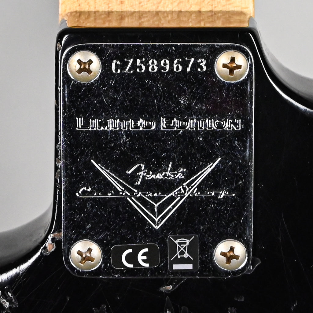Fender Custom Shop Limited Edition 1962 Stratocaster w/ Handwound 60/63 Pickups, Heavy Relic- Black 2026 (CZ589673)