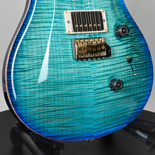 PRS Custom 24 Wood Library w/ 10-Top, Brazilian Rosewood, & 58/15 LT Pickups- Makena Blue 2025 (0420385)