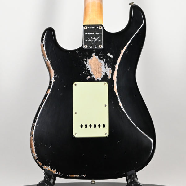 Fender Custom Shop Limited Edition 1962 Stratocaster w/ Handwound 60/63 Pickups, Heavy Relic- Black 2026 (CZ589673)