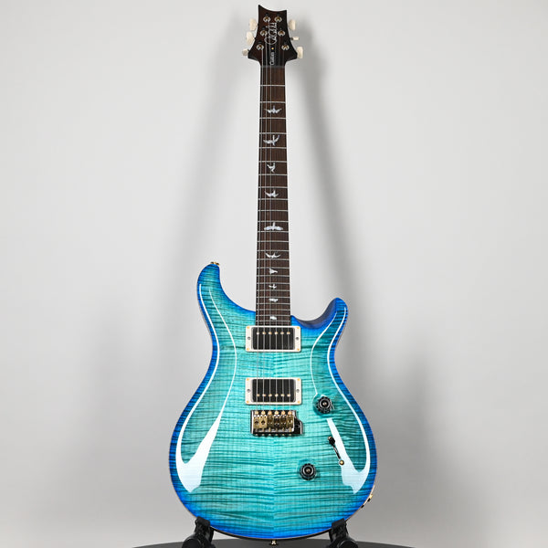 PRS Custom 24 Wood Library w/ 10-Top, Brazilian Rosewood, & 58/15 LT Pickups- Makena Blue 2025 (0420385)