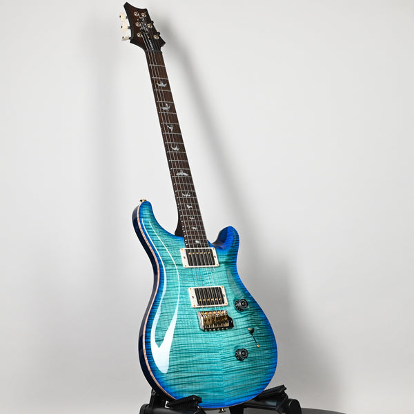 PRS Custom 24 Wood Library w/ 10-Top, Brazilian Rosewood, & 58/15 LT Pickups- Makena Blue 2025 (0420385)