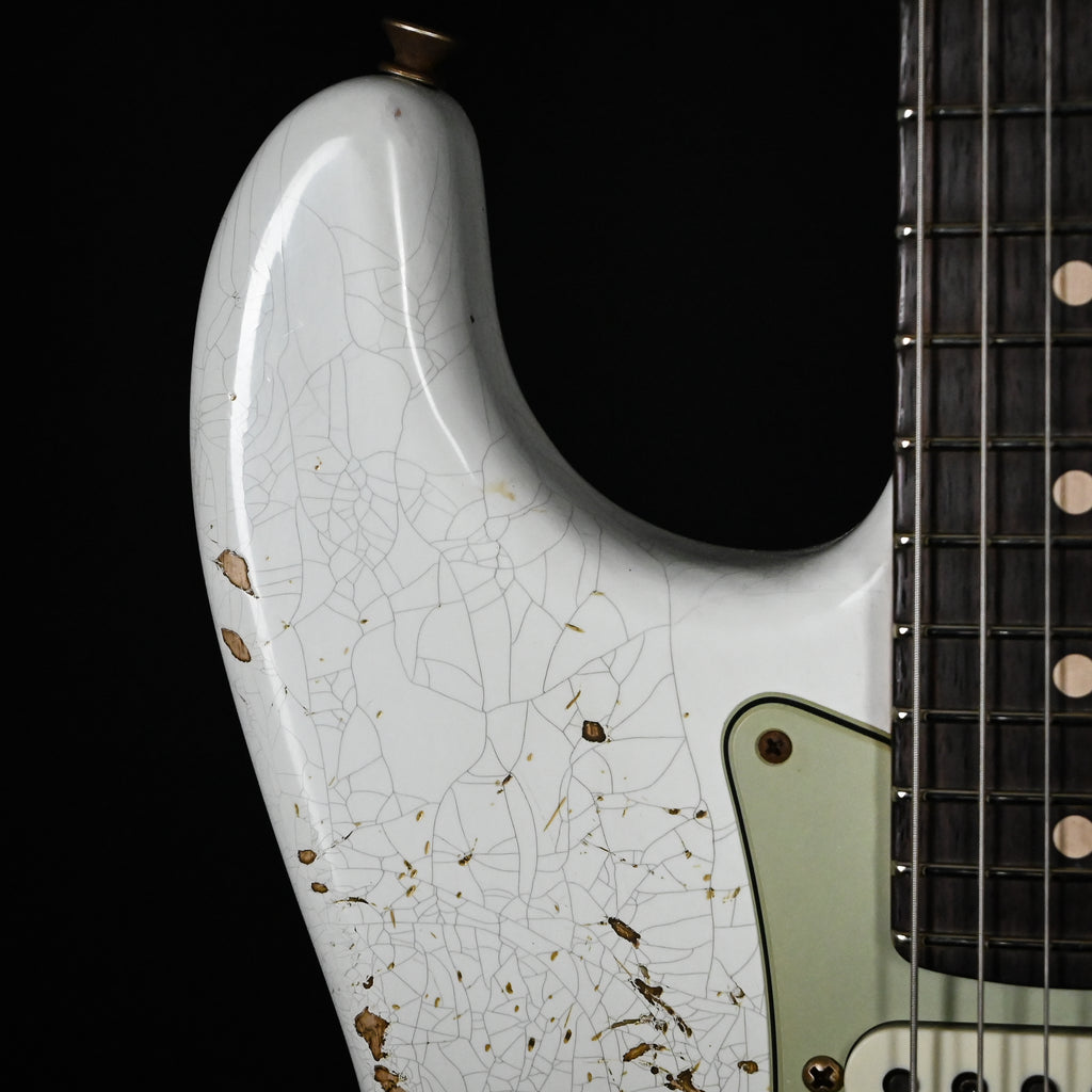 Fender Custom Shop '62 Stratocaster HSS w/ Ash Body, Heavy Relic- Olympic White 2026 (R150550)