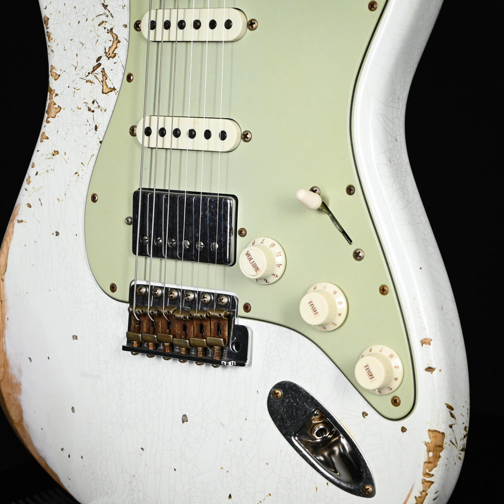 Fender Custom Shop '62 Stratocaster HSS w/ Ash Body, Heavy Relic- Olympic White 2026 (R150550)