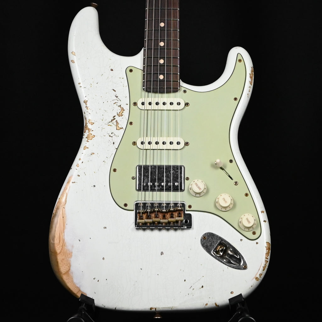 Fender Custom Shop '62 Stratocaster HSS w/ Ash Body, Heavy Relic- Olympic White 2026 (R150550)