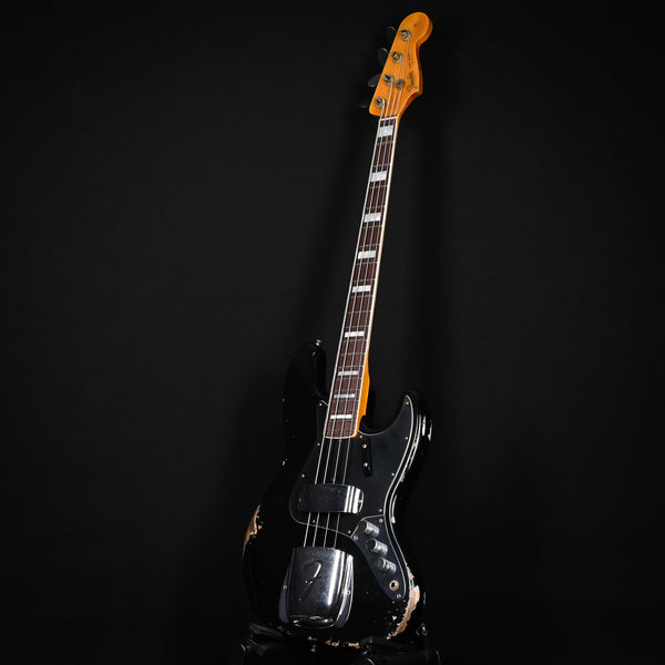 Fender Custom Shop Limited Edition Custom Jazz Bass Heavy Relic- Aged Black 2024 (CZ580245)