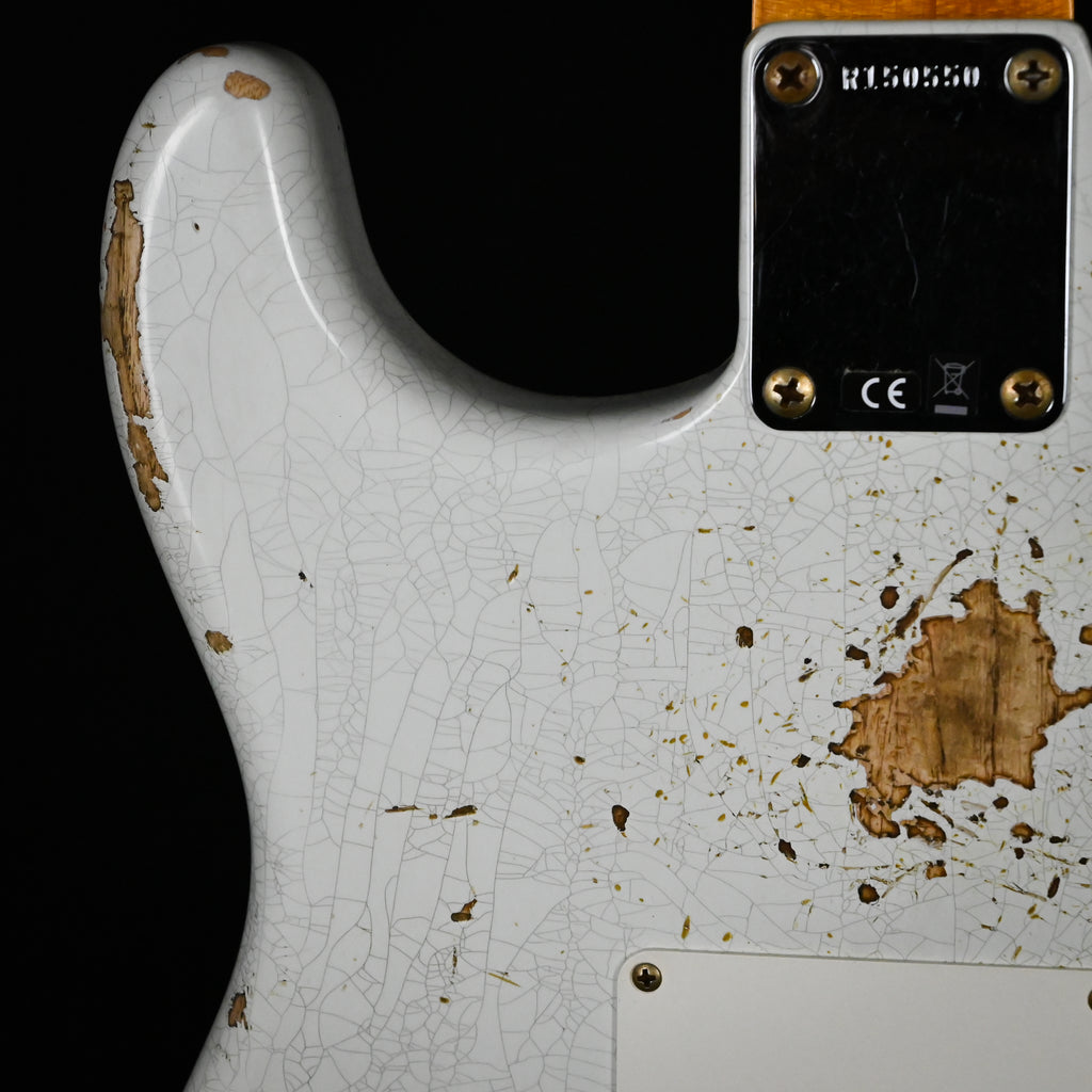Fender Custom Shop '62 Stratocaster HSS w/ Ash Body, Heavy Relic- Olympic White 2026 (R150550)