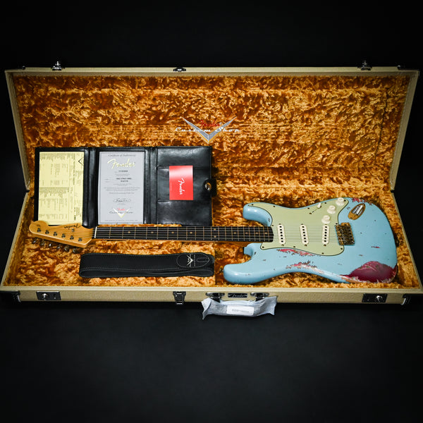 Fender Custom Shop 1962 Stratocaster w/ Josefina Handwound Pickups Heavy Relic- Daphne Blue/ Pink Paisley 2024 (R141779)