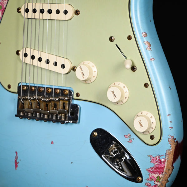 Fender Custom Shop 1962 Stratocaster w/ Josefina Handwound Pickups Heavy Relic- Daphne Blue/ Pink Paisley 2024 (R141779)