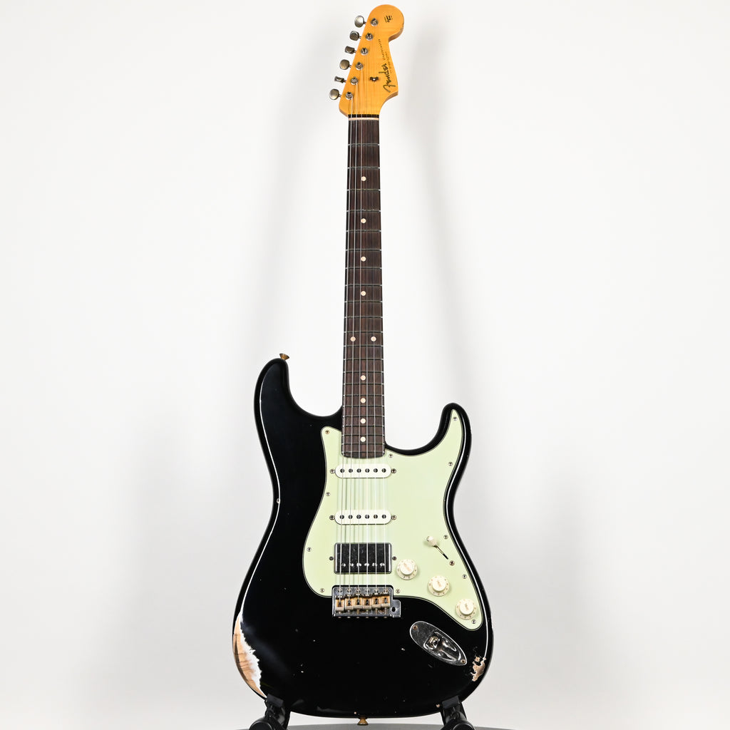 Fender Custom Shop '62 Stratocaster HSS w/ Ash Body, Relic- Black 2026 (R150515)