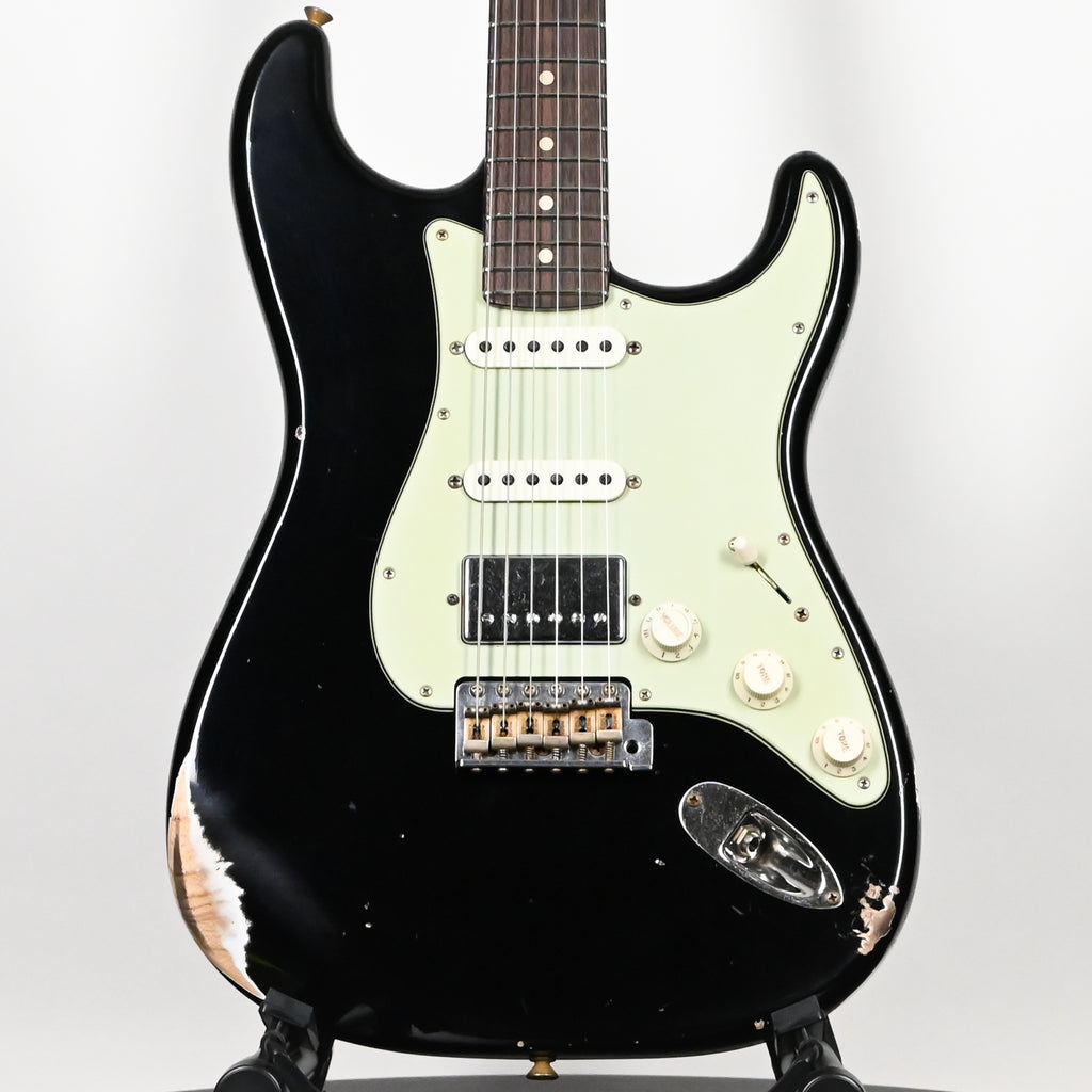 Fender Custom Shop '62 Stratocaster HSS w/ Ash Body, Relic- Black 2026 (R150515)