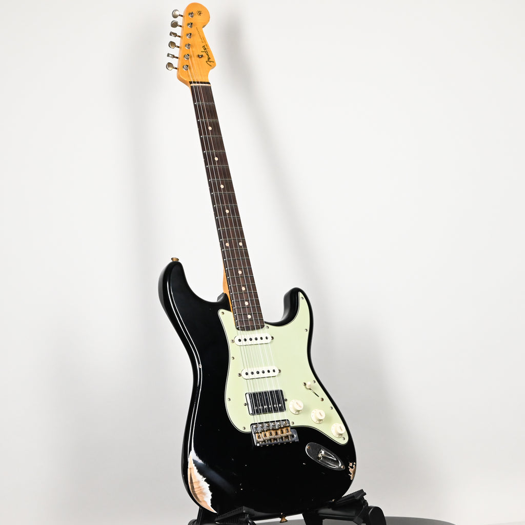 Fender Custom Shop '62 Stratocaster HSS w/ Ash Body, Relic- Black 2026 (R150515)