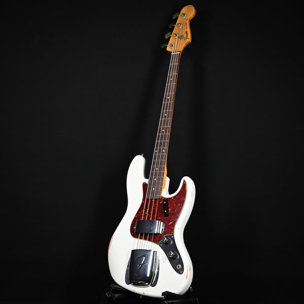 Fender Custom Shop Limited Edition '60 Jazz Bass Relic- Aged Olympic White 2024 (CZ581196)