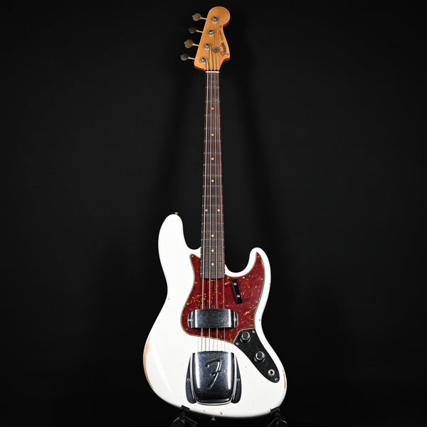 Fender Custom Shop Limited Edition '60 Jazz Bass Relic- Aged Olympic White 2024 (CZ581196)