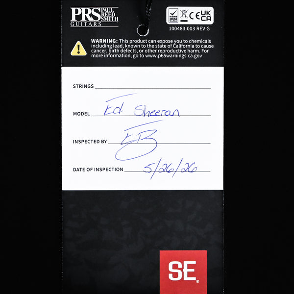 PRS SE Ed Sheeran Hollowbody I Piezo Baritone Electric Guitar- Pink Ombre 2026 (CTII005952)