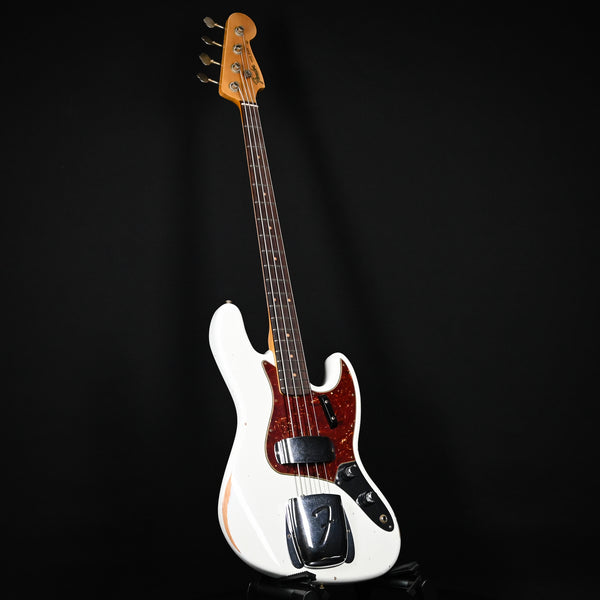 Fender Custom Shop Limited Edition '60 Jazz Bass Relic- Aged Olympic White 2024 (CZ581196)