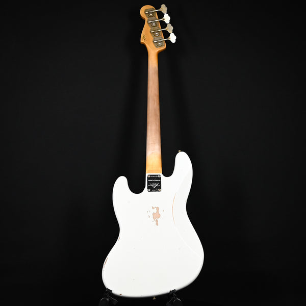 Fender Custom Shop Limited Edition '60 Jazz Bass Relic- Aged Olympic White 2024 (CZ581196)