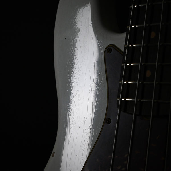 Fender Custom Shop Limited Edition '60 Jazz Bass Relic- Aged Olympic White 2024 (CZ581196)