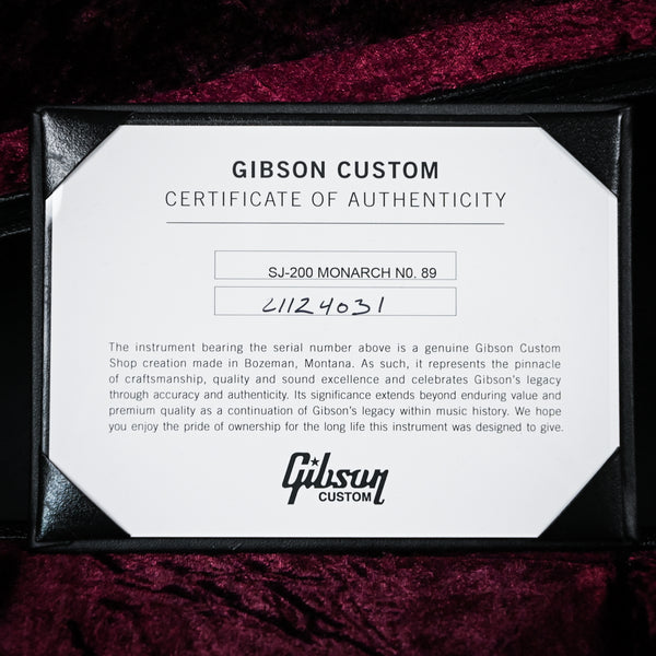 Gibson Custom SJ-200 Monarch Rosewood No. 89- Tri Burst (21124031)