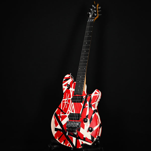 EVH Limited Wolfgang Special Striped Series Aged Electric Guitar- Red w/ Black and White Stripes 2025 (WGM250964)