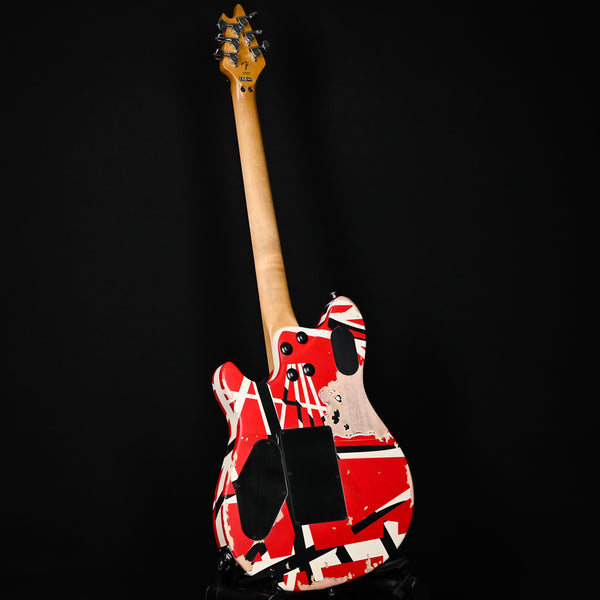 EVH Limited Wolfgang Special Striped Series Aged Electric Guitar- Red w/ Black and White Stripes 2025 (WGM250964)