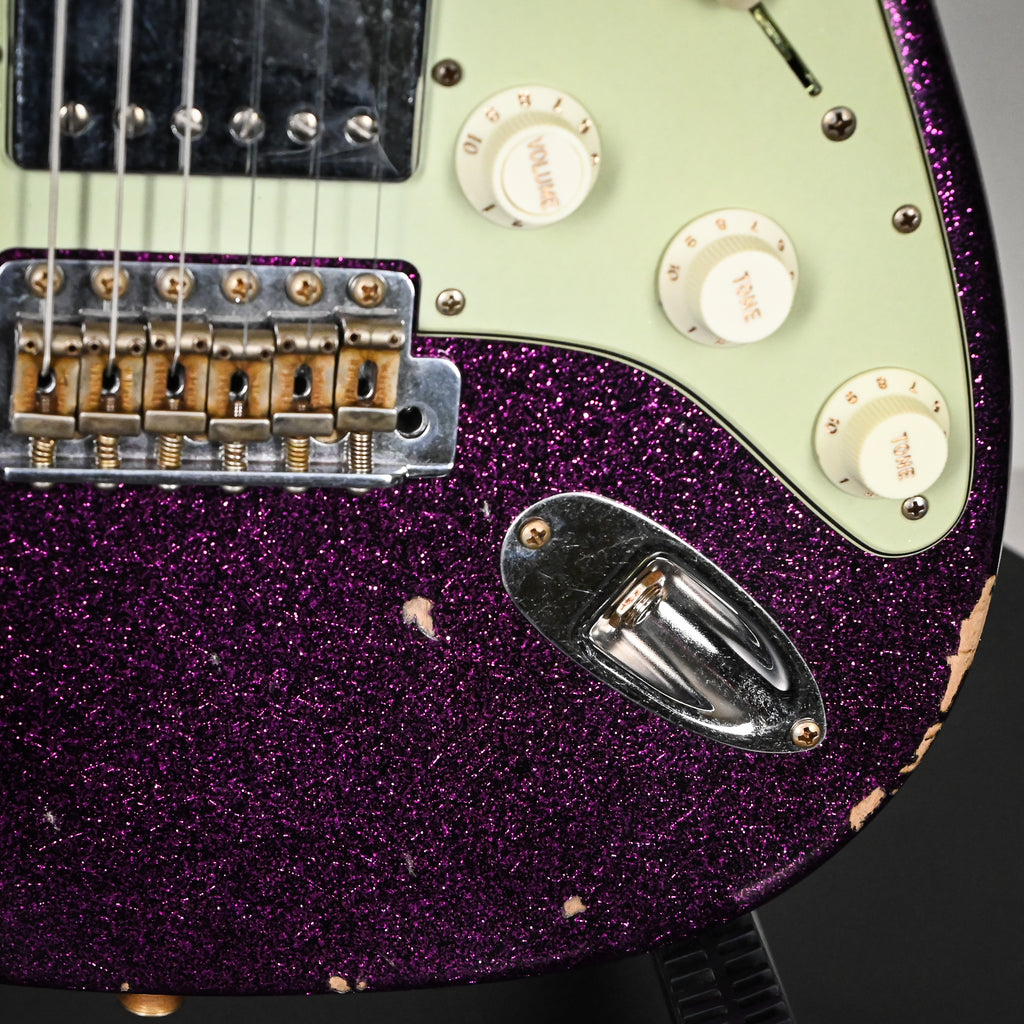 Fender Custom Shop '62 Stratocaster HSS w/ Alder Body, Relic- Aged Magenta Sparkle 2026 (R152397)