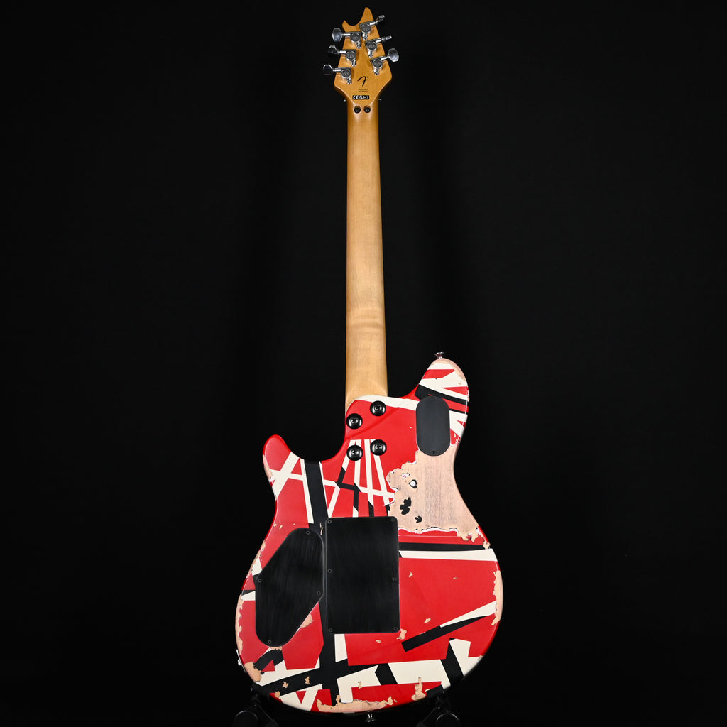 EVH Limited Wolfgang Special Striped Series Aged Electric Guitar- Red w/ Black and White Stripes 2025 (WGM250964)