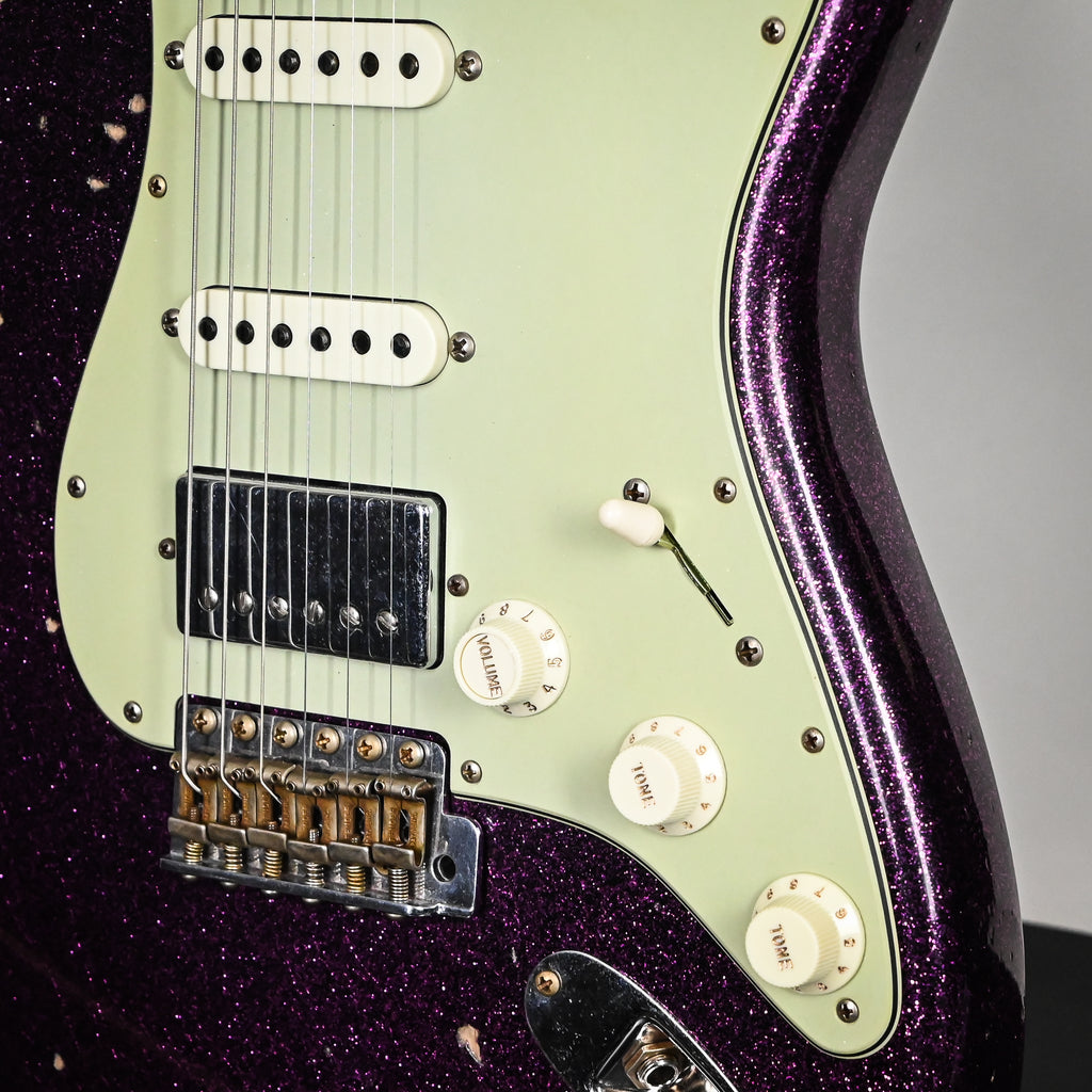 Fender Custom Shop '62 Stratocaster HSS w/ Alder Body, Relic- Aged Magenta Sparkle 2026 (R152397)