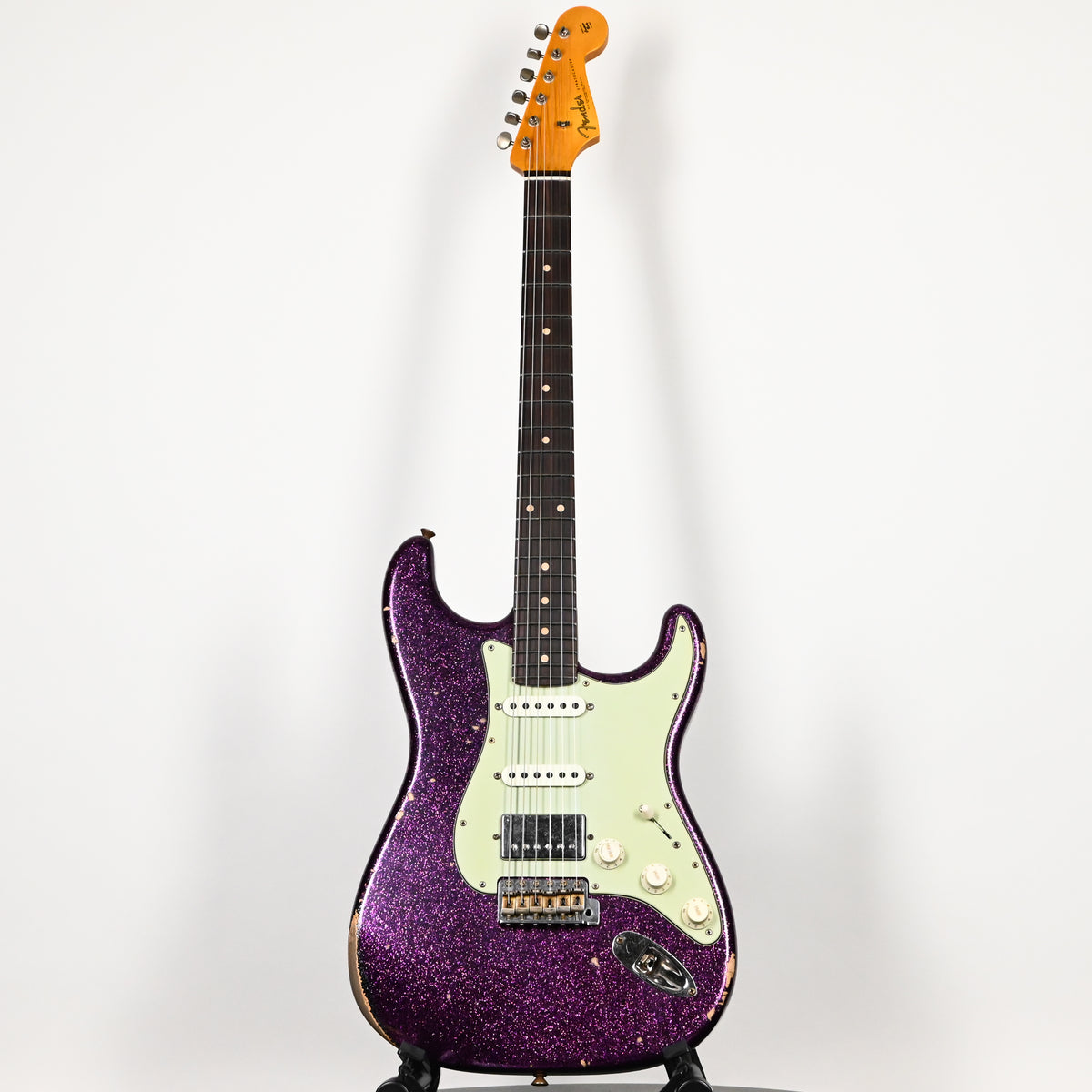 Fender Custom Shop '62 Stratocaster HSS w/ Alder Body, Relic- Aged Magenta Sparkle 2026 (R152397)