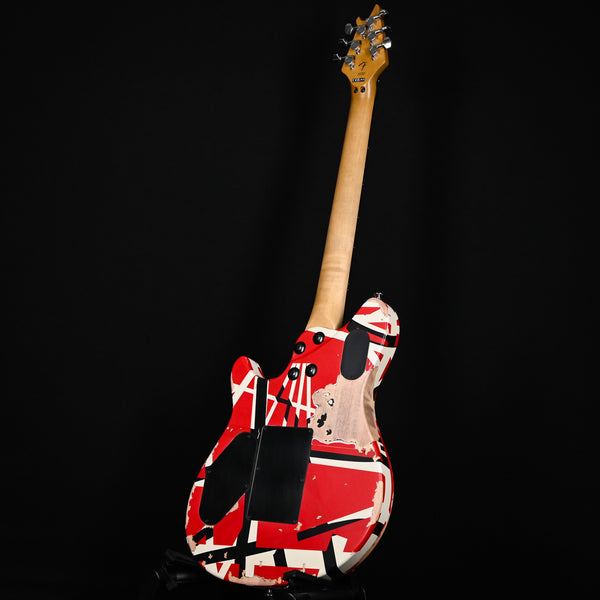 EVH Limited Wolfgang Special Striped Series Aged Electric Guitar- Red w/ Black and White Stripes 2025 (WGM250964)