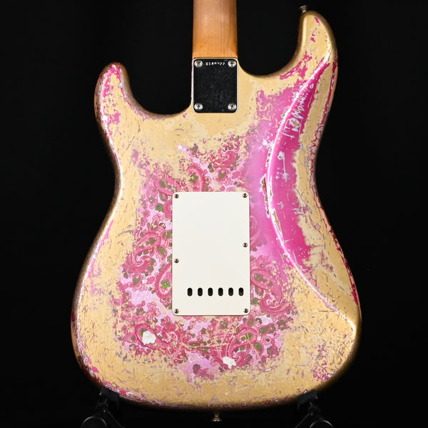 Fender Custom Shop Masterbuild Dennis Galuszka 62' Stratocaster w/ Brazilian Rosewood & Josefina Handwound Pickups, Super Heavy Relic- Aztec Gold/ Pink Paisley 2025 (R140222)