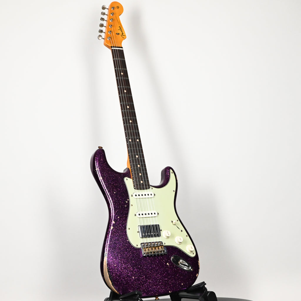 Fender Custom Shop '62 Stratocaster HSS w/ Alder Body, Relic- Aged Magenta Sparkle 2026 (R152397)