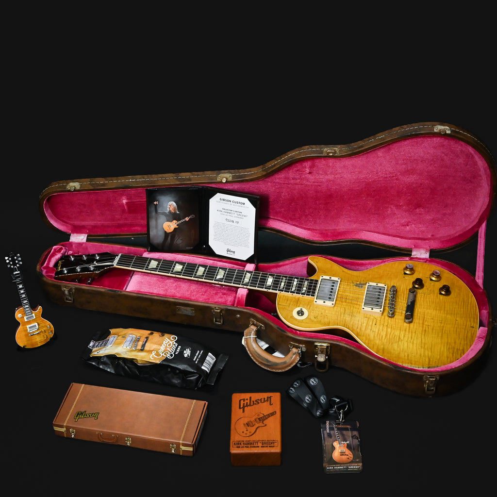 Gibson Kirk Hammett "Greeny" Collector's Edition Brazilian 1959 Les Paul Standard Reissue Sunburst Murphy Lab Limited to 50 Worldwide