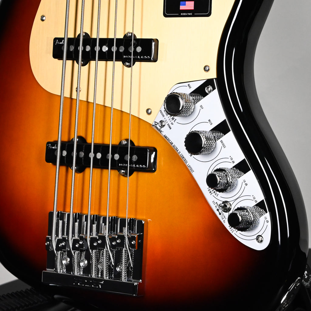 Fender American Ultra II Jazz Bass V w/ Ebony Fingerboard- Ultraburst 2026 (US26003507)