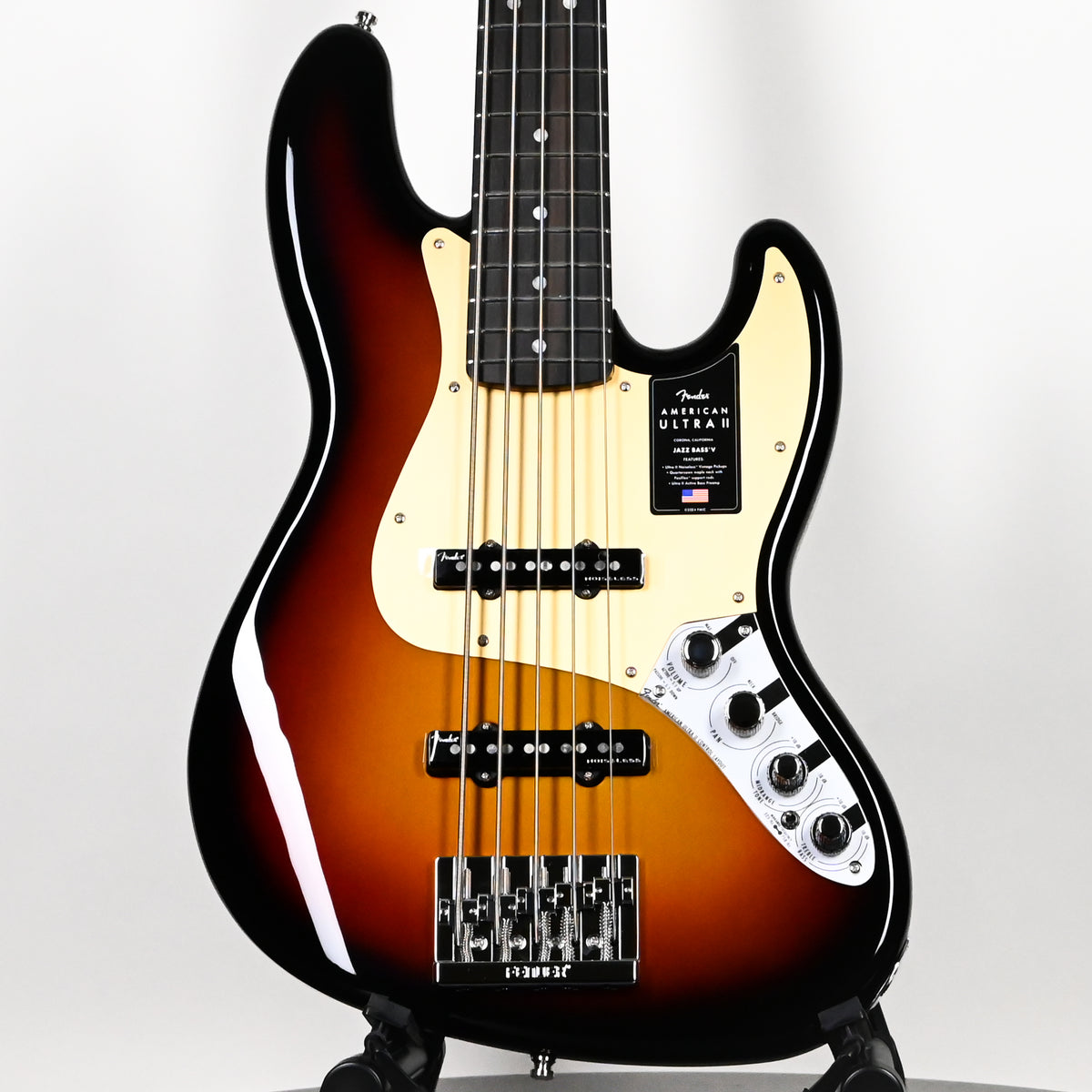 Fender American Ultra II Jazz Bass V w/ Ebony Fingerboard- Ultraburst 2026 (US26003507)