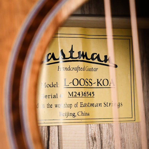 Eastman L-OOSS-KOA-LTD Acoustic/ Electric Guitar- Natural Koa (M2436545)