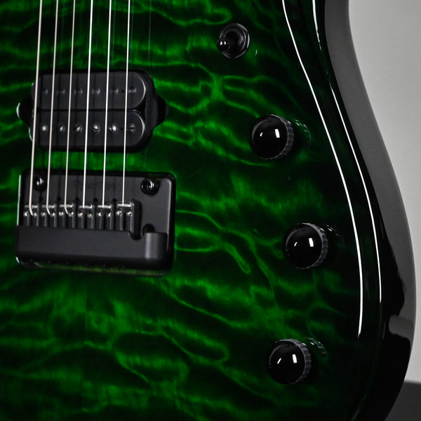 Ernie Ball Music Man JP15 John Petrucci Signature Electric Guitar- Green Tiger Eye Quilt 2025 (H08487)