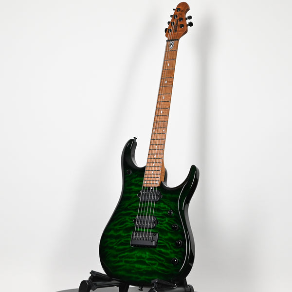 Ernie Ball Music Man JP15 John Petrucci Signature Electric Guitar- Green Tiger Eye Quilt 2025 (H08487)