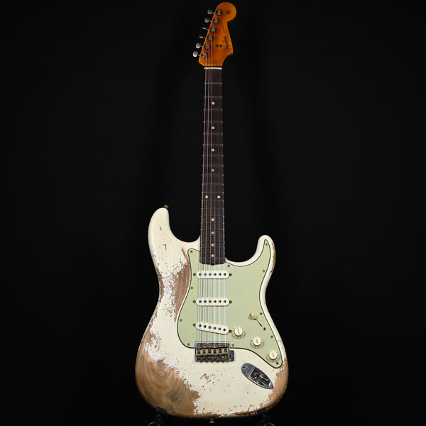 Fender Custom Shop Limited Edition 62/63 Stratocaster Super Heavy Relic- Aged Olympic White 2025 (CZ586606)