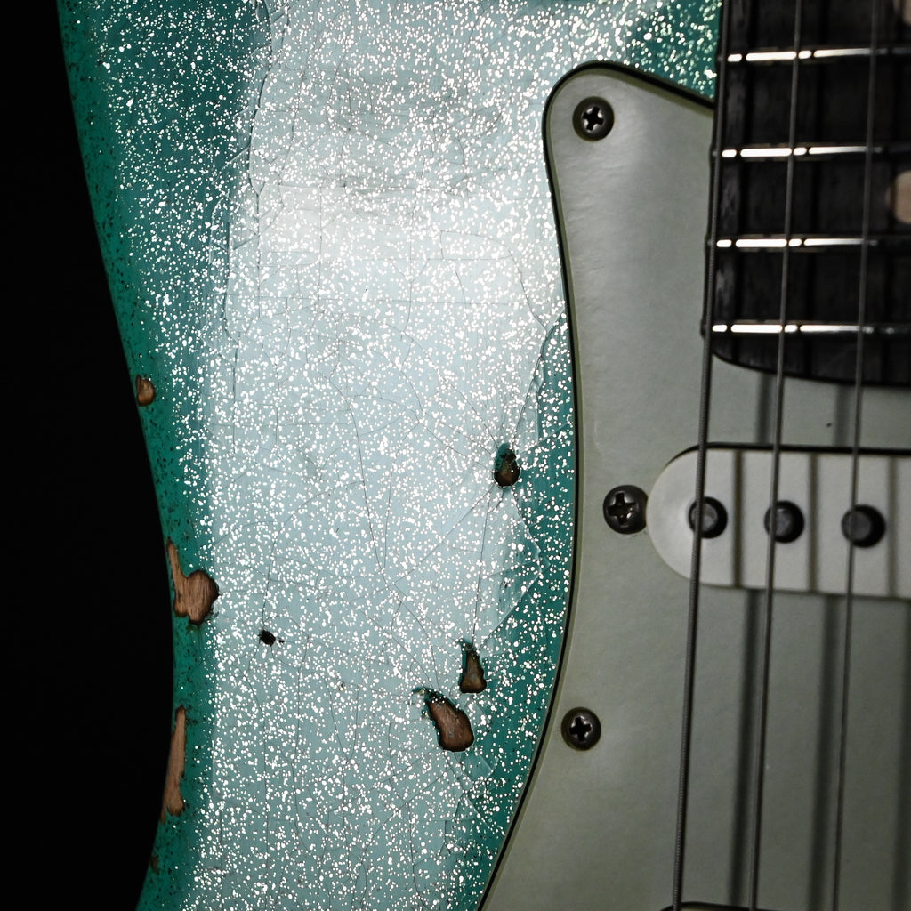 Fender Custom Shop '62 Stratocaster HSS w/ Alder Body, Relic- Aged Seafoam Green Sparkle 2026 (R144956)