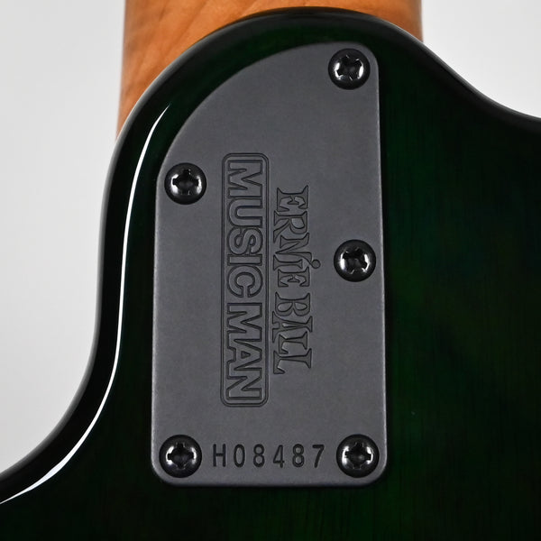 Ernie Ball Music Man JP15 John Petrucci Signature Electric Guitar- Green Tiger Eye Quilt 2025 (H08487)